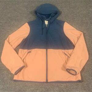 The North Face Jacket Womens L Pink Full Zip Hooded Cyclone Lightweight Hiking